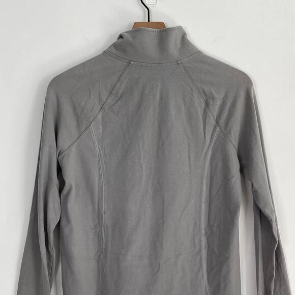 Victoria's Secret Pink Yoga Gray Quarter Zip Pullover Athletic Jacket Size Small - Picture 6 of 9